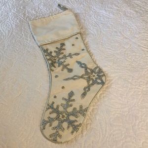 Crate and Barrel Snowflake Stoking